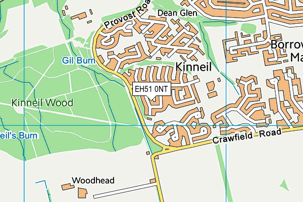 EH51 0NT map - OS VectorMap District (Ordnance Survey)
