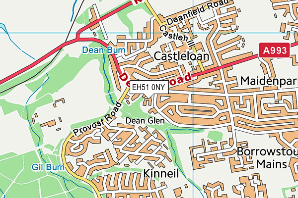 EH51 0NY map - OS VectorMap District (Ordnance Survey)