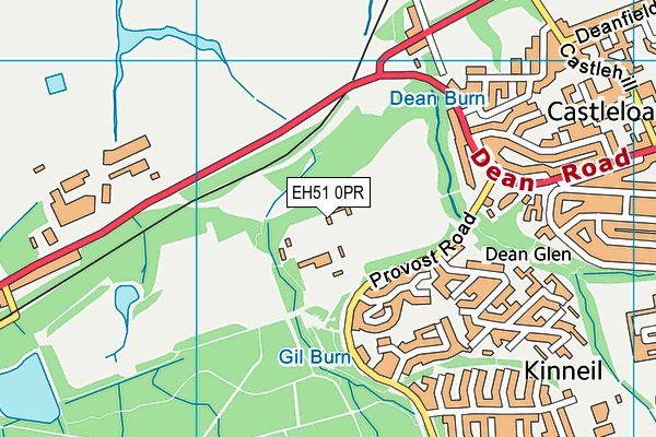 EH51 0PR map - OS VectorMap District (Ordnance Survey)