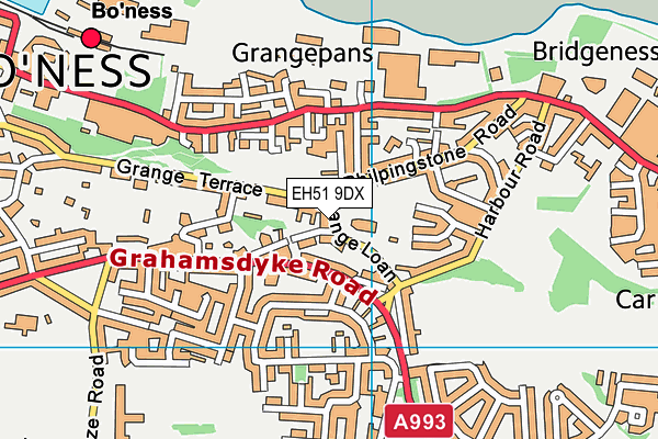 EH51 9DX map - OS VectorMap District (Ordnance Survey)