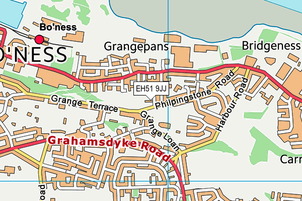 EH51 9JJ map - OS VectorMap District (Ordnance Survey)