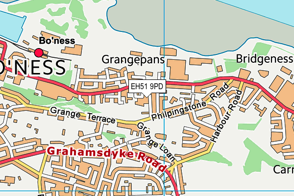 EH51 9PD map - OS VectorMap District (Ordnance Survey)