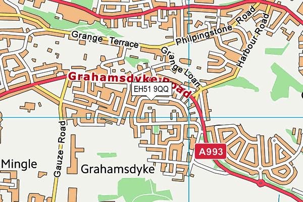 EH51 9QQ map - OS VectorMap District (Ordnance Survey)