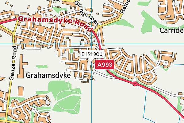 EH51 9QU map - OS VectorMap District (Ordnance Survey)