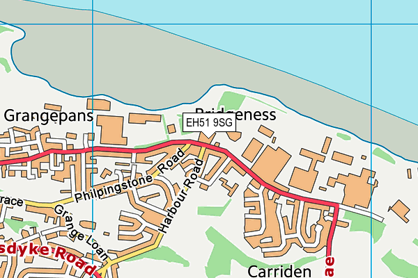 EH51 9SG map - OS VectorMap District (Ordnance Survey)