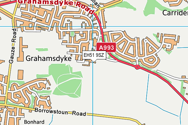 EH51 9SZ map - OS VectorMap District (Ordnance Survey)