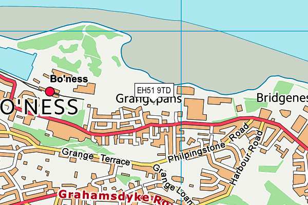 EH51 9TD map - OS VectorMap District (Ordnance Survey)