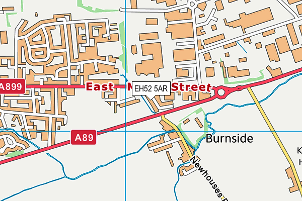 EH52 5AR map - OS VectorMap District (Ordnance Survey)