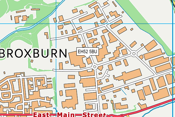 EH52 5BU map - OS VectorMap District (Ordnance Survey)