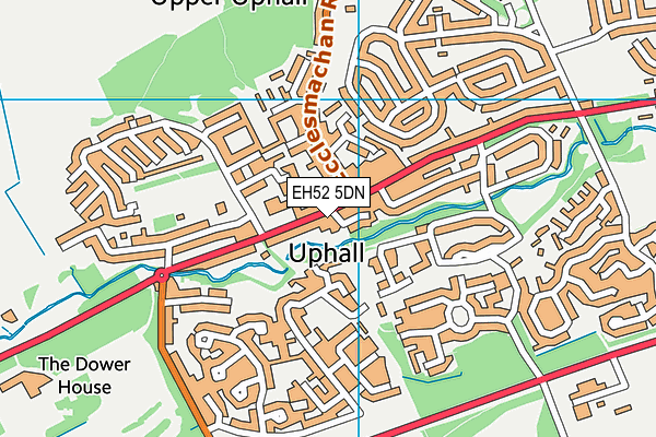 EH52 5DN map - OS VectorMap District (Ordnance Survey)