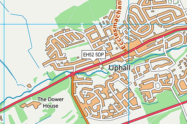 EH52 5DP map - OS VectorMap District (Ordnance Survey)