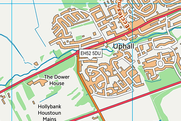 EH52 5DU map - OS VectorMap District (Ordnance Survey)