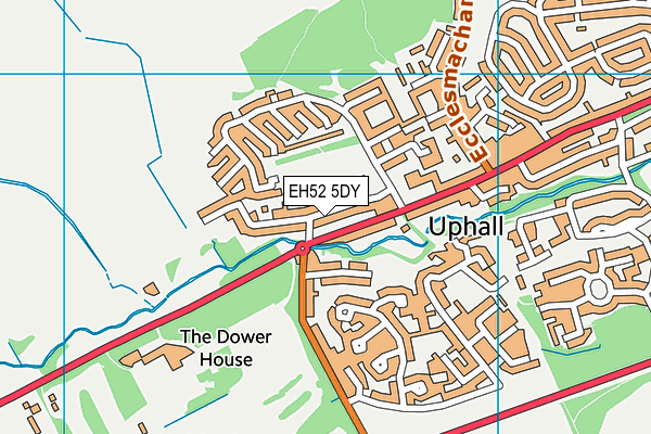 EH52 5DY map - OS VectorMap District (Ordnance Survey)