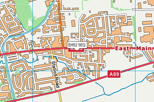 EH52 5EQ map - OS VectorMap District (Ordnance Survey)