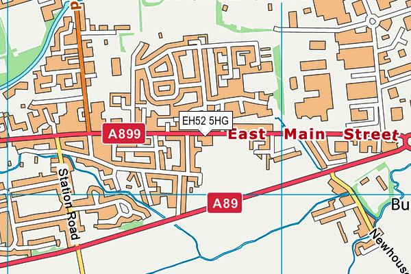 EH52 5HG map - OS VectorMap District (Ordnance Survey)