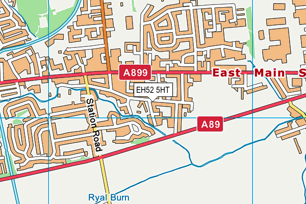 EH52 5HT map - OS VectorMap District (Ordnance Survey)