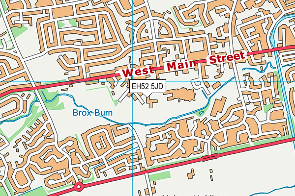 EH52 5JD map - OS VectorMap District (Ordnance Survey)