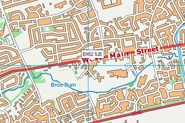 EH52 5JE map - OS VectorMap District (Ordnance Survey)