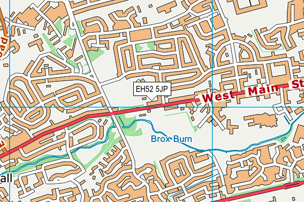 EH52 5JP map - OS VectorMap District (Ordnance Survey)