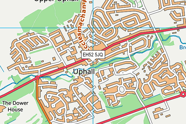 EH52 5JQ map - OS VectorMap District (Ordnance Survey)