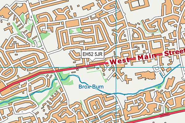 EH52 5JR map - OS VectorMap District (Ordnance Survey)