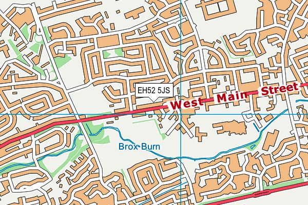 EH52 5JS map - OS VectorMap District (Ordnance Survey)