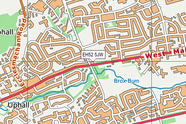 EH52 5JW map - OS VectorMap District (Ordnance Survey)