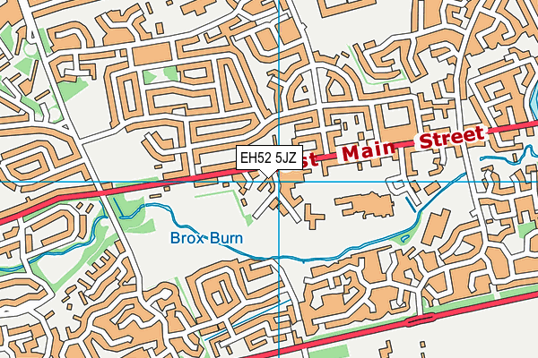 EH52 5JZ map - OS VectorMap District (Ordnance Survey)