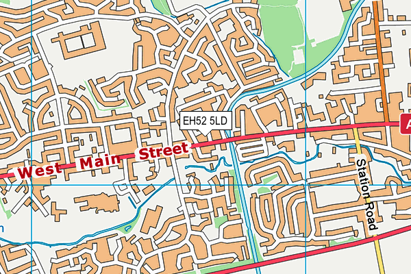 EH52 5LD map - OS VectorMap District (Ordnance Survey)