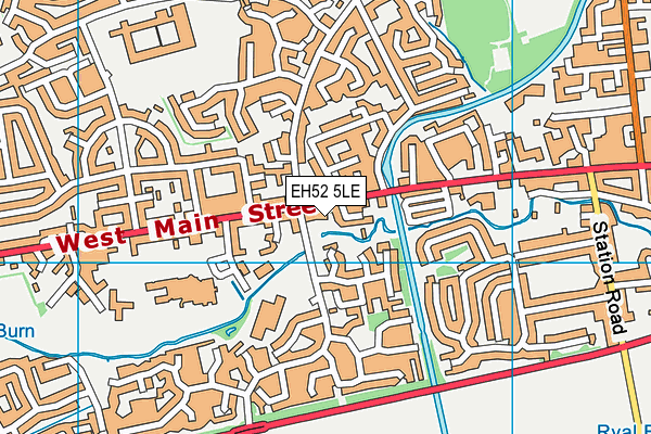 EH52 5LE map - OS VectorMap District (Ordnance Survey)