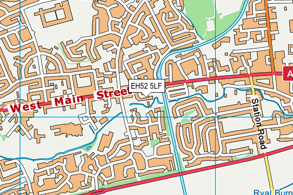 EH52 5LF map - OS VectorMap District (Ordnance Survey)