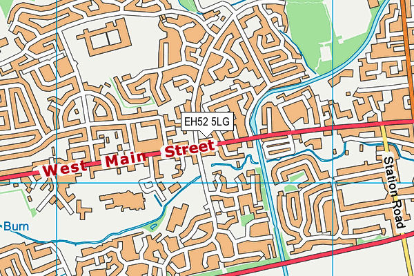 EH52 5LG map - OS VectorMap District (Ordnance Survey)