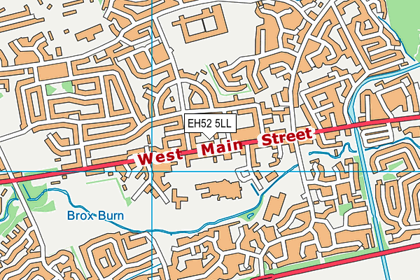 EH52 5LL map - OS VectorMap District (Ordnance Survey)