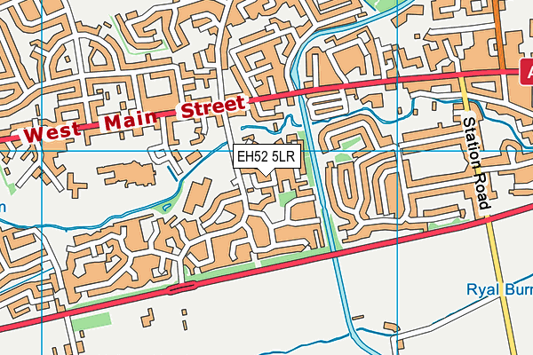EH52 5LR map - OS VectorMap District (Ordnance Survey)