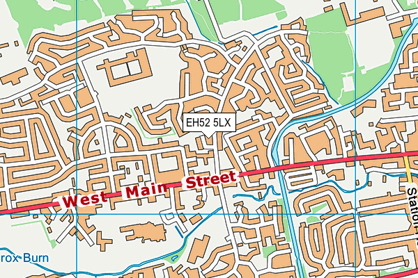 EH52 5LX map - OS VectorMap District (Ordnance Survey)