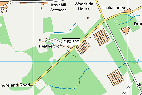 EH52 5PF map - OS VectorMap District (Ordnance Survey)