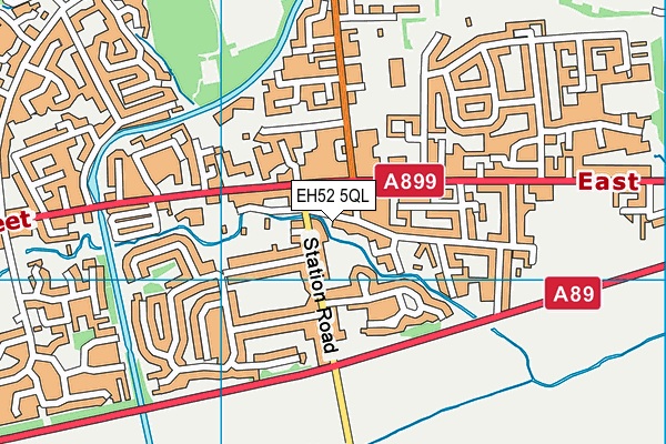 EH52 5QL map - OS VectorMap District (Ordnance Survey)