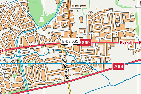 EH52 5QQ map - OS VectorMap District (Ordnance Survey)