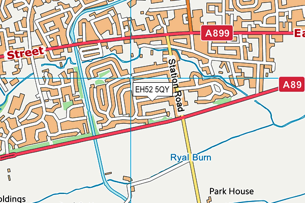 EH52 5QY map - OS VectorMap District (Ordnance Survey)