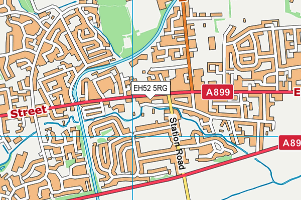 EH52 5RG map - OS VectorMap District (Ordnance Survey)