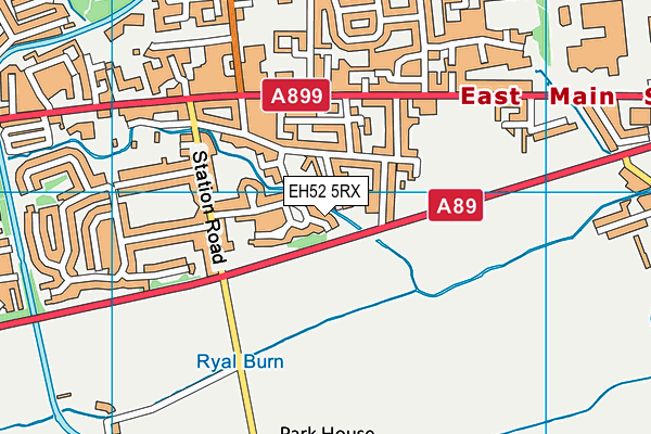 EH52 5RX map - OS VectorMap District (Ordnance Survey)