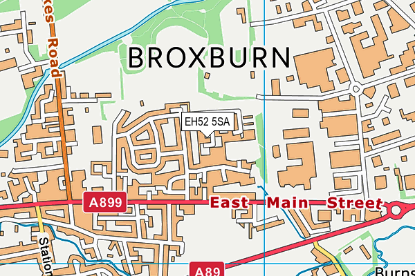 EH52 5SA map - OS VectorMap District (Ordnance Survey)