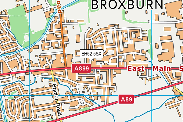 EH52 5SX map - OS VectorMap District (Ordnance Survey)