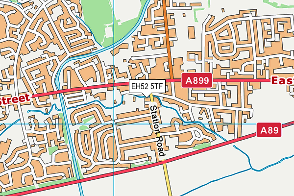 EH52 5TF map - OS VectorMap District (Ordnance Survey)