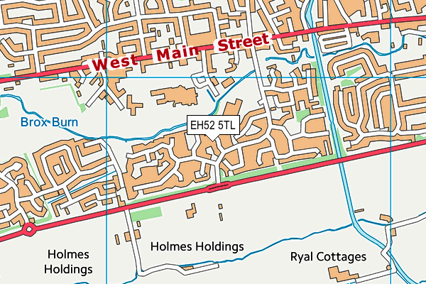 EH52 5TL map - OS VectorMap District (Ordnance Survey)