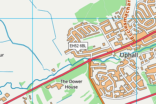 EH52 6BL map - OS VectorMap District (Ordnance Survey)