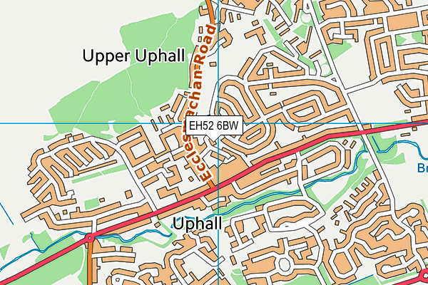 EH52 6BW map - OS VectorMap District (Ordnance Survey)
