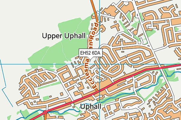 EH52 6DA map - OS VectorMap District (Ordnance Survey)
