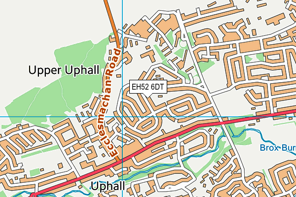EH52 6DT map - OS VectorMap District (Ordnance Survey)