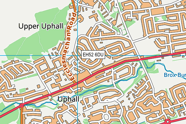 EH52 6DU map - OS VectorMap District (Ordnance Survey)